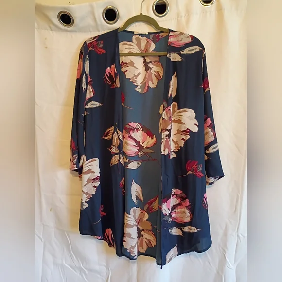 Floral Maurices Size XL Kimono Cardigan - Picture 1 of 9
